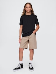 Gap Beige UltraSoft 90s Loose Denim Shorts (5-13yrs) - Image 3 of 5