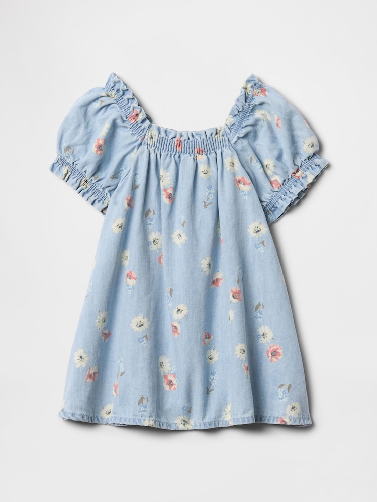 Gap Floral Denim Dress (Newborn-24mths) - Imagen 3 de 3