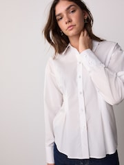 White Cinched Shirt - Image 3 of 8