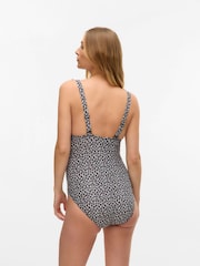 Mamalicious Brown Printed Nursing Swimsuit - Image 2 of 5