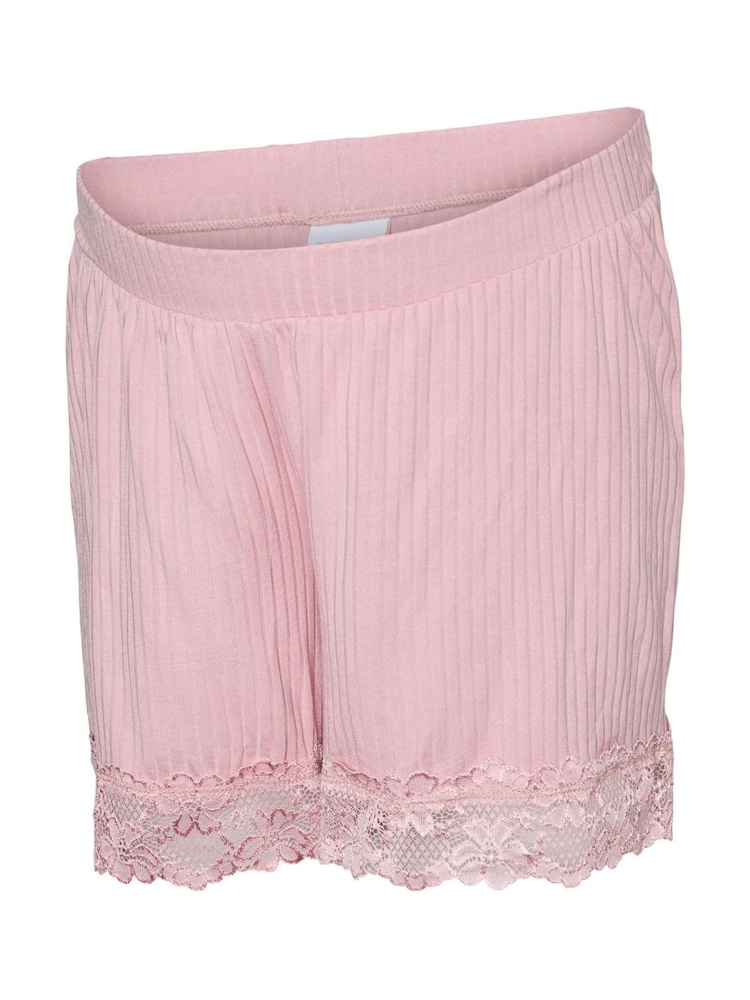 Mamalicious Pink Strappy Jersey Nursing Pyjamas Shorts Set - Image 6 of 6