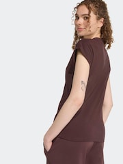 adidas Brown Essentials Single Jersey T-Shirt - Image 4 of 7