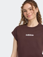 adidas Brown Essentials Single Jersey T-Shirt - Image 5 of 7