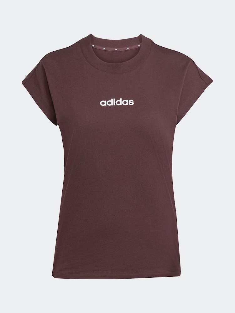 adidas Brown Essentials Single Jersey T-Shirt - Image 7 of 7 adidas Brown Essentials Single Jersey T-Shirt - Image 7 of 7