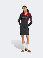 adidas Originals Black Graphic Football Inspired Jersey T-Shirt - Image 1 of 6