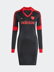 adidas Originals Black Graphic Football Inspired Jersey T-Shirt - Image 6 of 6