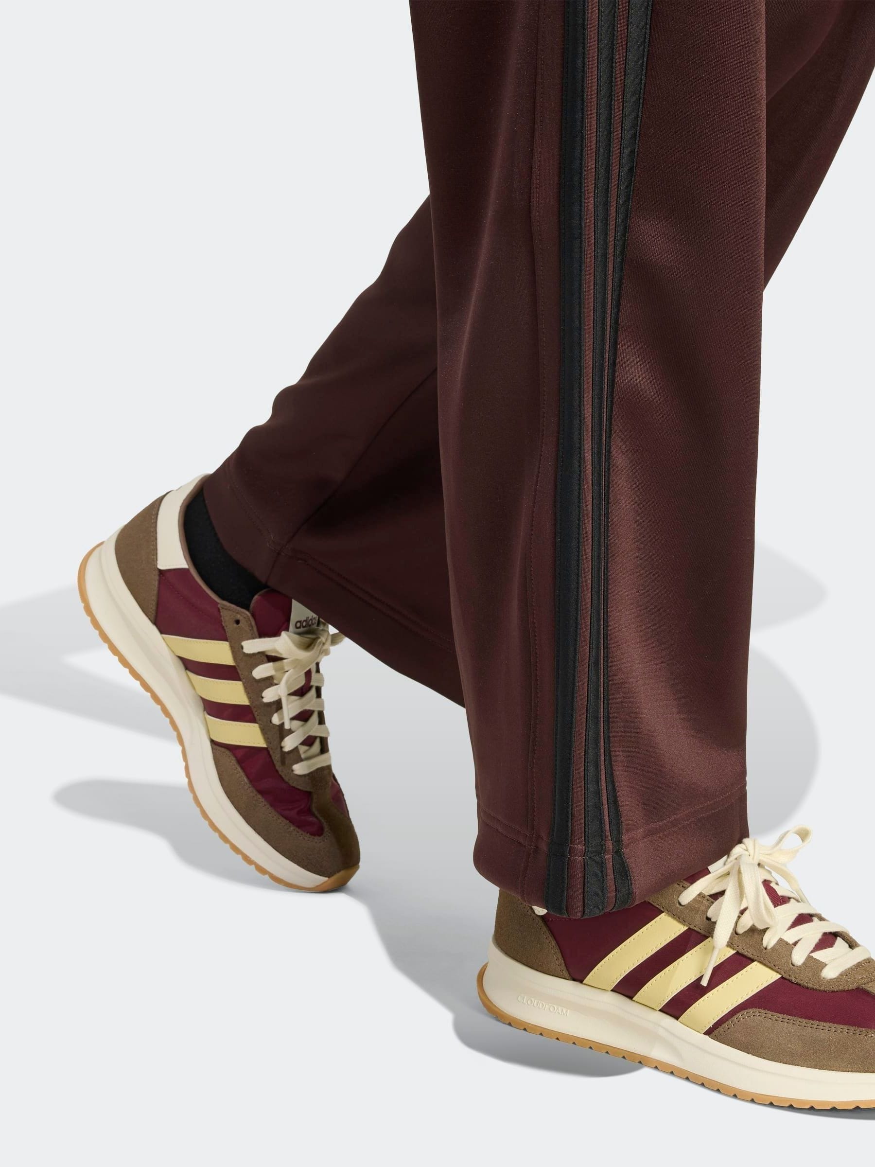 Buy adidas Brown Stadium Loose Fit 3-Stripes Trackpant Trousers