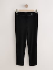 Schwarz - Slim Velvet Trousers - Bild 1 von 3