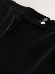 Schwarz - Slim Velvet Trousers - Bild 2 von 3