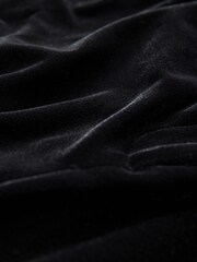 Schwarz - Slim Velvet Trousers - Bild 3 von 3