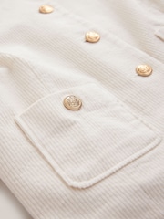 Ecru - Cord Collarless Jacket - Imagem 7 de 7