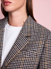 Natural Tabatha Simmons X Next Houndstooth 100% Wool Blazer - Image 4 of 6