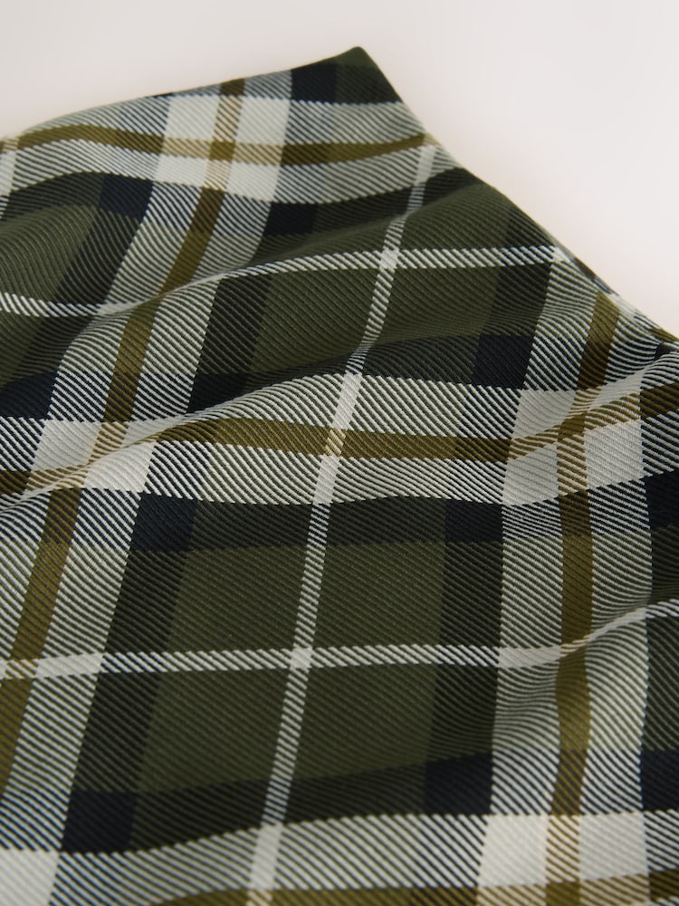 Green Check Midi Slip Skirt - Image 2 of 3