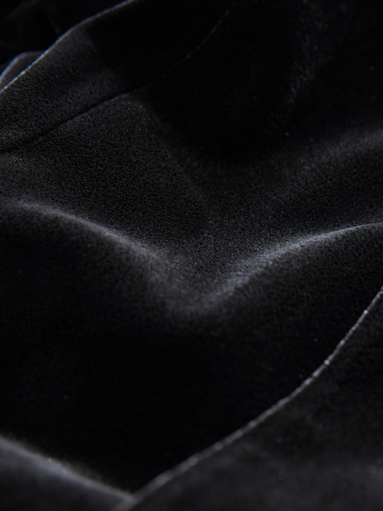 Black Velvet Single Breasted Blazer - Image 3 of 3 Black Velvet Single Breasted Blazer - Image 3 of 3