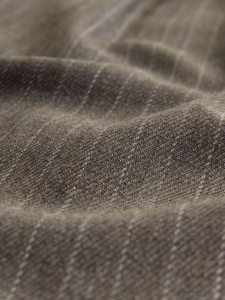 Neutro - Stripe Tabitha Simmons X Wool Blend Straight Trousers - Imagem 2 de 3
