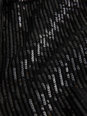 Black Velvet Sequin Wide Leg Trousers - Image 3 of 3