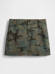 Gap Green Low Waist Camo Mini Skirt - Image 4 of 7