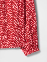 Gap Red Relaxed Button-Front Shirt - Image 4 of 4