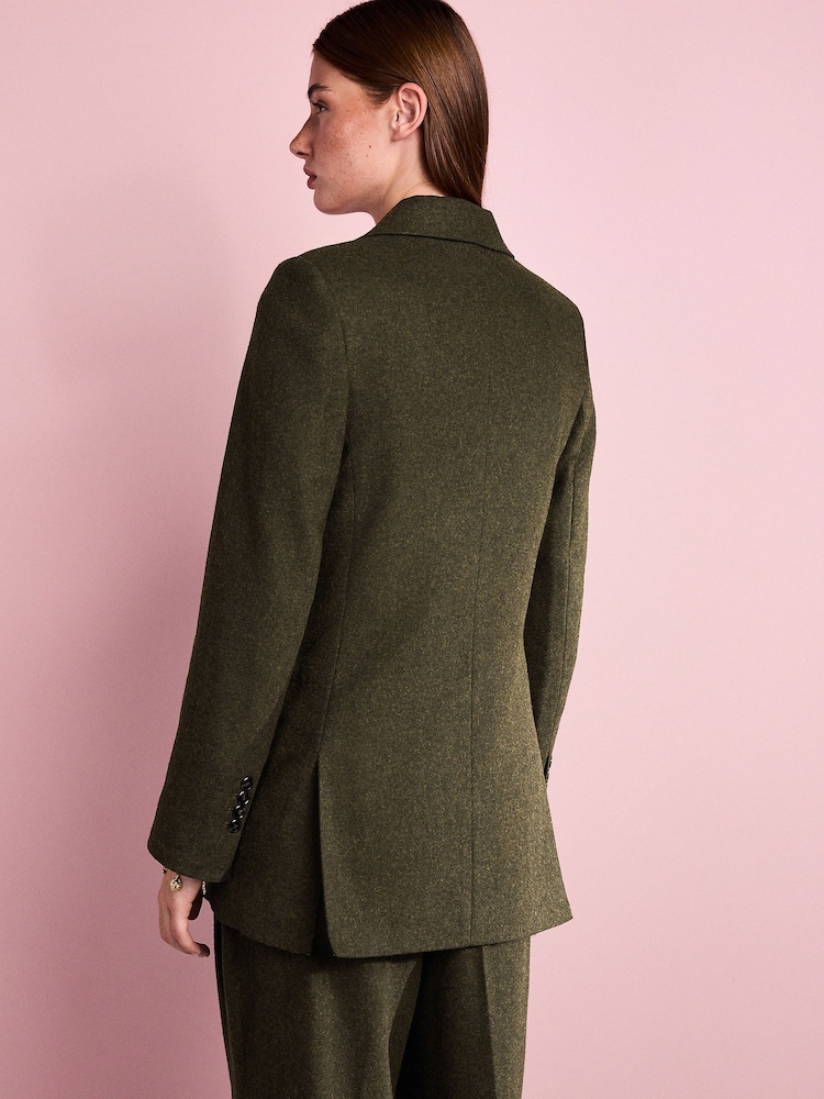 Buy Green Tabitha Simmons X Next Wool Blend Double Breasted Blazer from the  Next UK online shop