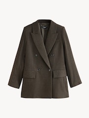 أخضر - Tabitha Simmons X Next Wool Blend Double Breasted Blazer - صورة 8 من 10