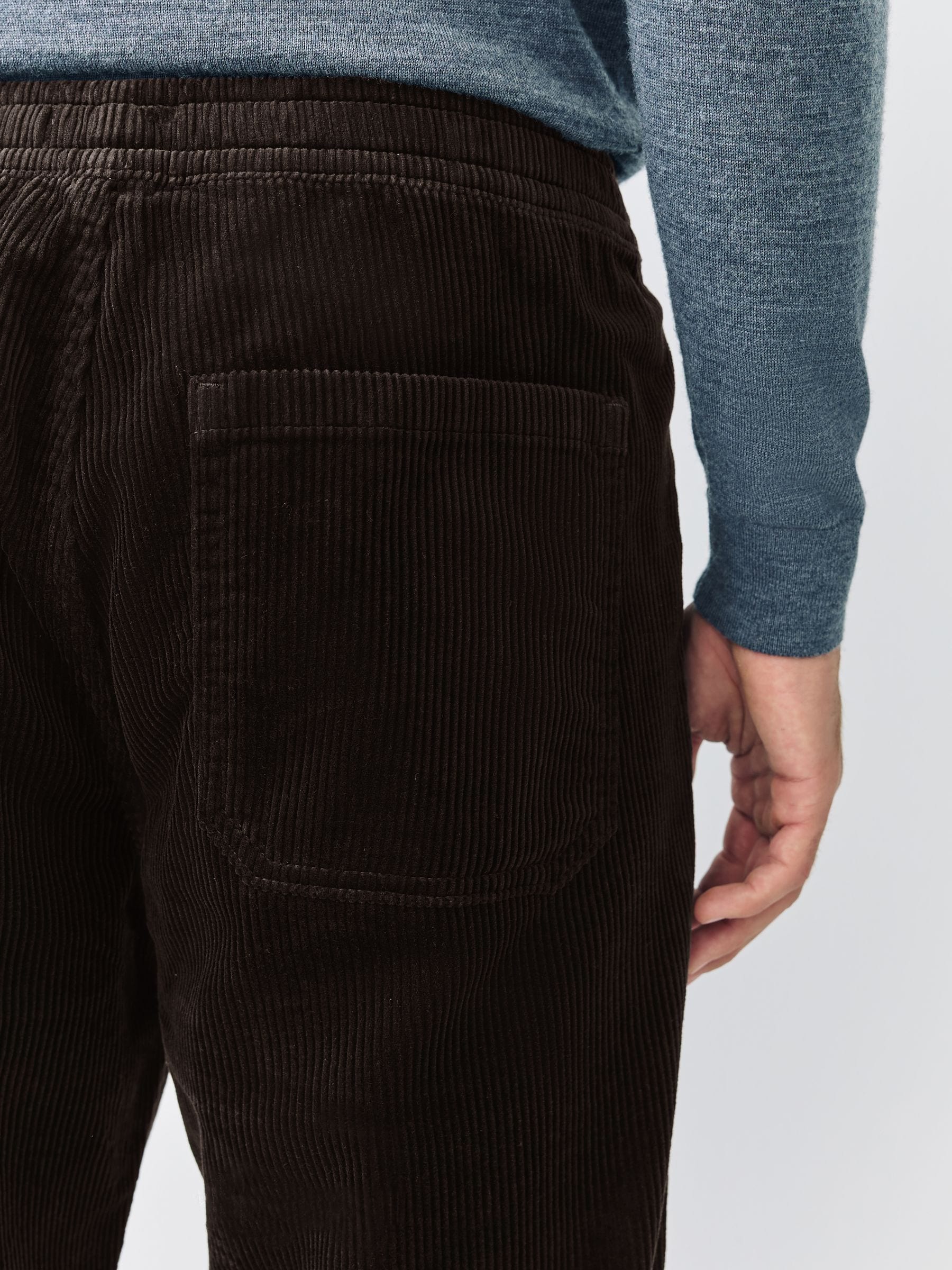 Buy Brown Relaxed Tapered Fit Corduroy Joggers from the Next UK