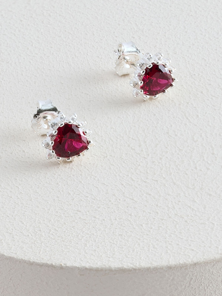 Thomas Sabo Red Romance Heart Ear Studs - Image 1 of 1