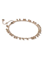Aela Gold Tone Drop Anklet - Image 2 of 2