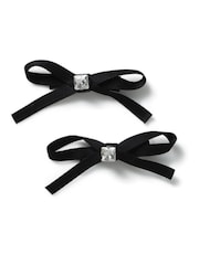 Aela Ribbon And Rhinestone Hair Slides Multipack - Image 1 of 2