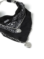 Aela Statement Multirow Bandana Black Necklace - Image 2 of 3