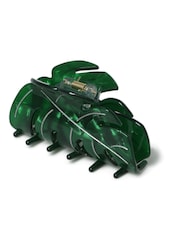 Aela Green Palm Leaf Hair Claw - Image 2 of 3