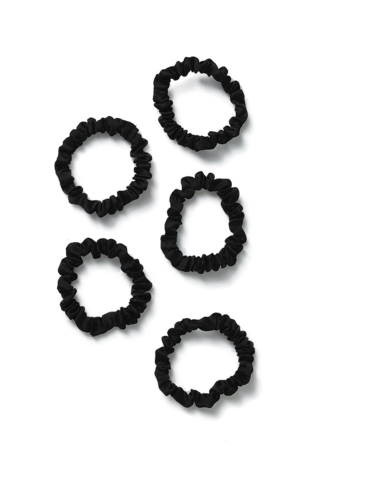 Aela Mini Black Scrunchies Ponio Multipack - Image 1 of 2