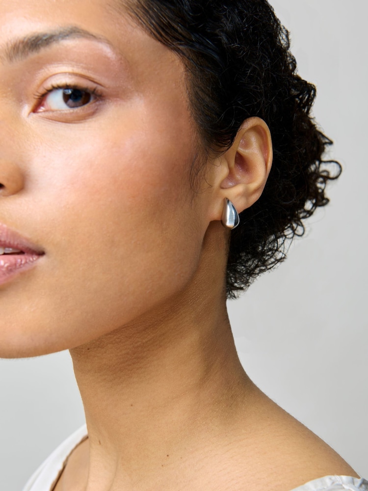 Aela Stainless Gold Tone Silver Tone Steel Waterproof Mixed Metal Teardrop Earrings 2 Pack - Image 4 of 4 Aela Stainless Gold Tone Silver Tone Steel Waterproof Mixed Metal Teardrop Earrings 2 Pack - Image 4 of 4
