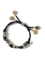 Aela Bungee Cord Beaded Black Bracelet - Image 2 of 3