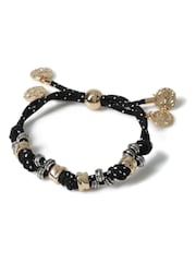 Aela Bungee Cord Beaded Black Bracelet - Image 3 of 3