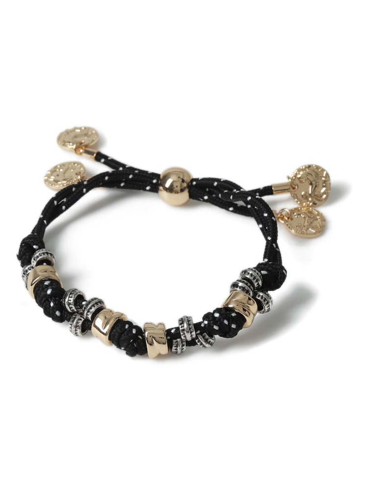 Aela Bungee Cord Beaded Black Bracelet - Image 3 of 3