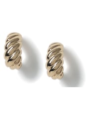 Aela Gold Tone Twist Hoop Earrings - Image 1 of 2
