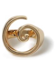 Aela Gold Tone Statement Swirl Ring - Image 2 of 2