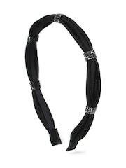 Aela Skinny Rhinestone Alice Black Hair Band - Image 1 of 2