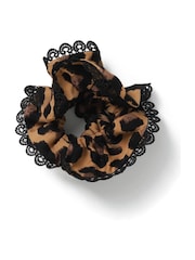 Aela Leopard Print Scrunchie - Image 1 of 3