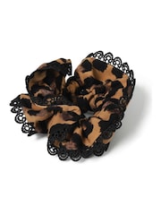 Aela Leopard Print Scrunchie - Image 2 of 3