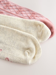 Pink Bows Ankle Socks 3 Pack - Image 6 of 6