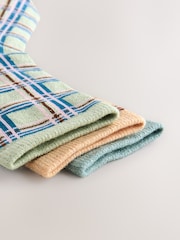 Sparkle Pastel Check Ankle Socks 3 Pack - Image 5 of 6