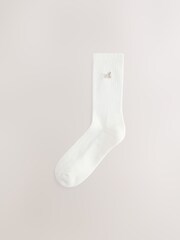 self. Cream/Pink/Choc Cushion Sole Lounge Ankle Socks 3 Pack - Image 5 of 7