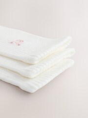self. Cream/Pink/Choc Cushion Sole Lounge Ankle Socks 3 Pack - Image 7 of 7