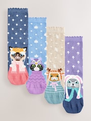 Winter Cats - Pacote 4 de meias de tornozelo - Imagem 1 de 7