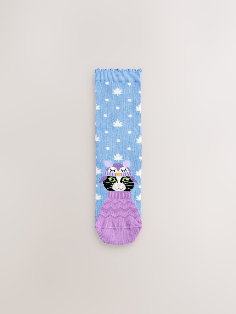Winter Cats - Pacote 4 de meias de tornozelo - Imagem 2 de 7