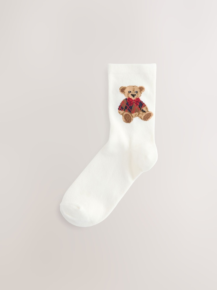 Heritage Bears Ankle Socks 3 Pack - Image 2 of 6