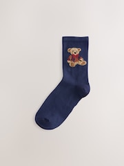 Heritage Bears Ankle Socks 3 Pack - Image 4 of 6