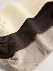 Neutral/cream/Chocolate - Pacote de meias bordadas com debrum de alface 3 - Imagem 6 de 7