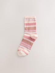 Neutral Stripe Ankle Socks 5 Pack - Image 2 of 8